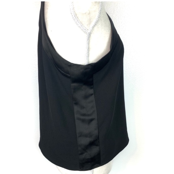 Parker | Black Dressy Tank Blouse Halter Style - Picture 3 of 7